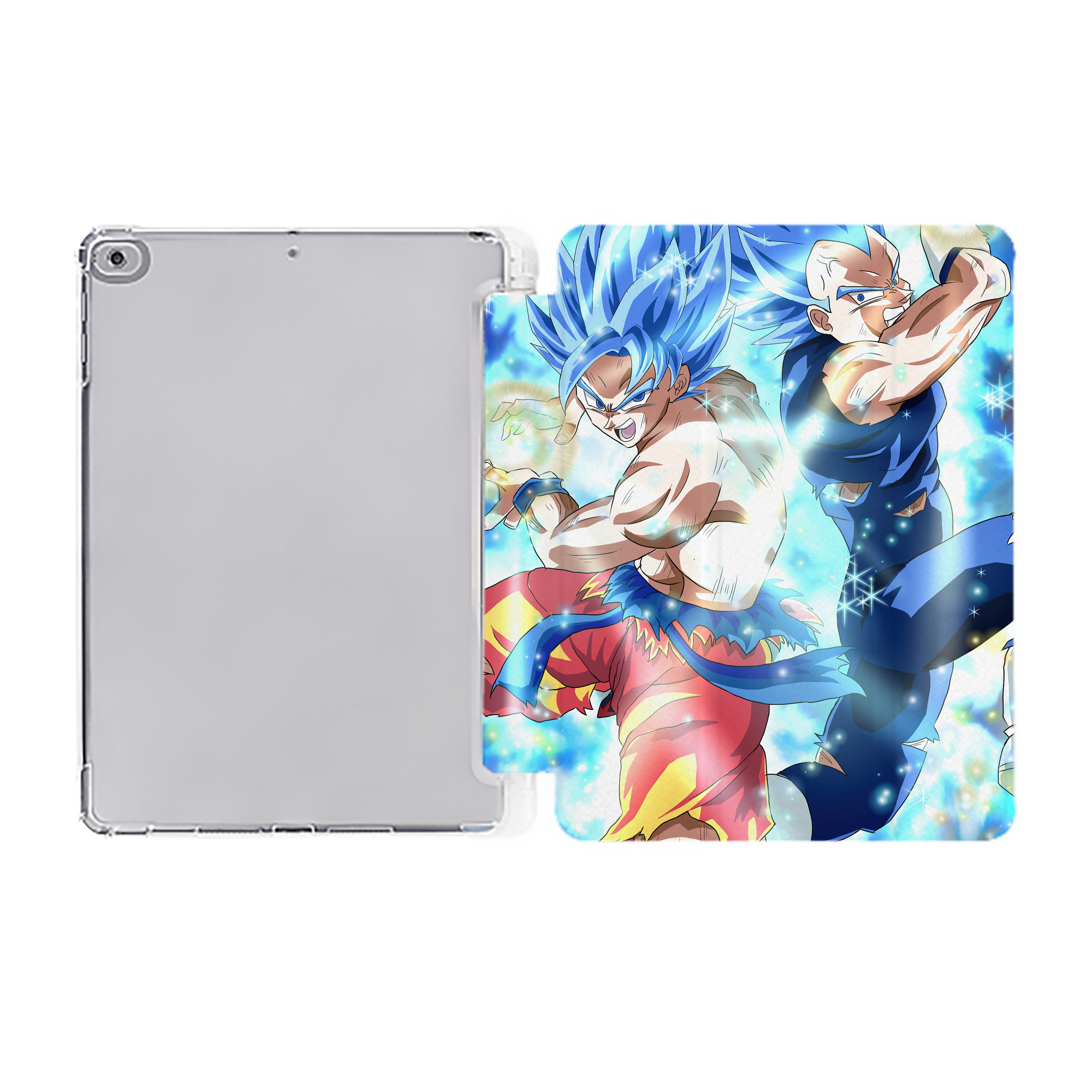 （画像用） ドラゴンボール DRAGON BALL IPad ケース ペン収納付き 三つ折りスタンド PUレザー×シリコン 対応機種9.5/10.5/10.9インチ